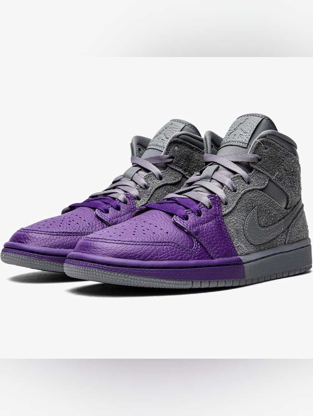 NIKE Sheila Rashid x Air Jordan 1 Mid Top 'Unite' Sneakers CW5897-005 - Size 6.5